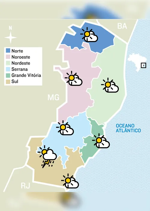 Imagem ilustrativa da imagem Sol continua a brilhar: confira a previsão para o primeiro dia de fevereiro