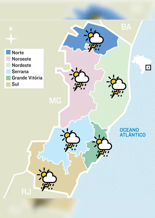 Imagem ilustrativa da imagem Marinha alerta para formação de ciclone no Estado