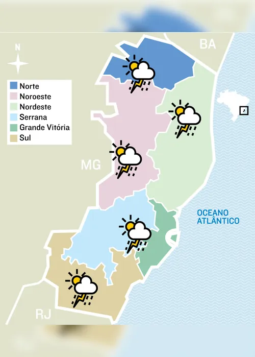 Imagem ilustrativa da imagem Ondas de até 4 metros e queda de temperatura: veja a previsão para esta quarta