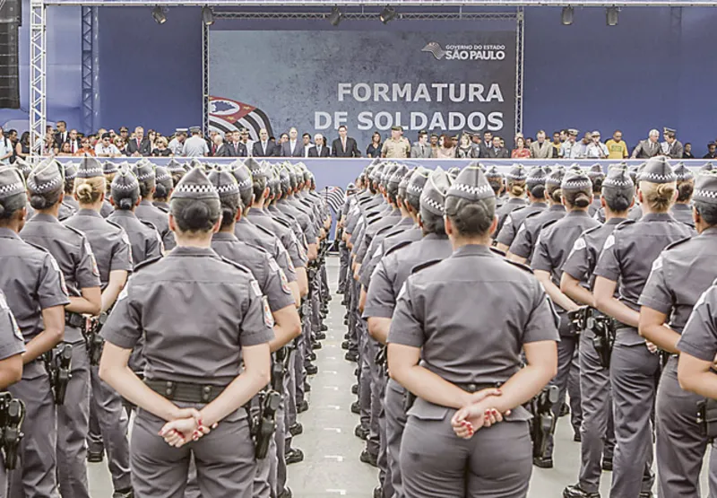 Formatura de policiais militares em São Paulo: abertura de 5.605 vagas foi autorizada pelo governo estadual