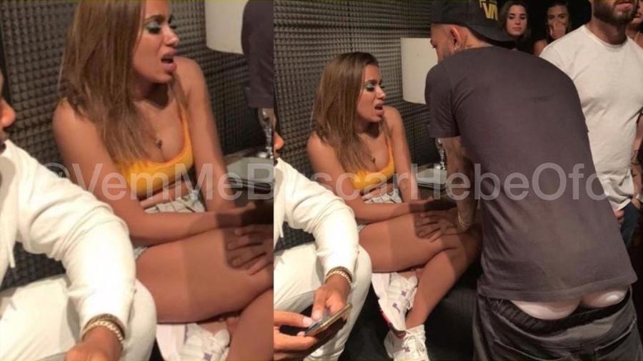 Gabigol foi flagrado com as mãos na coxa de Anitta durante um bate-papo (Foto: Reprodução Instagram)