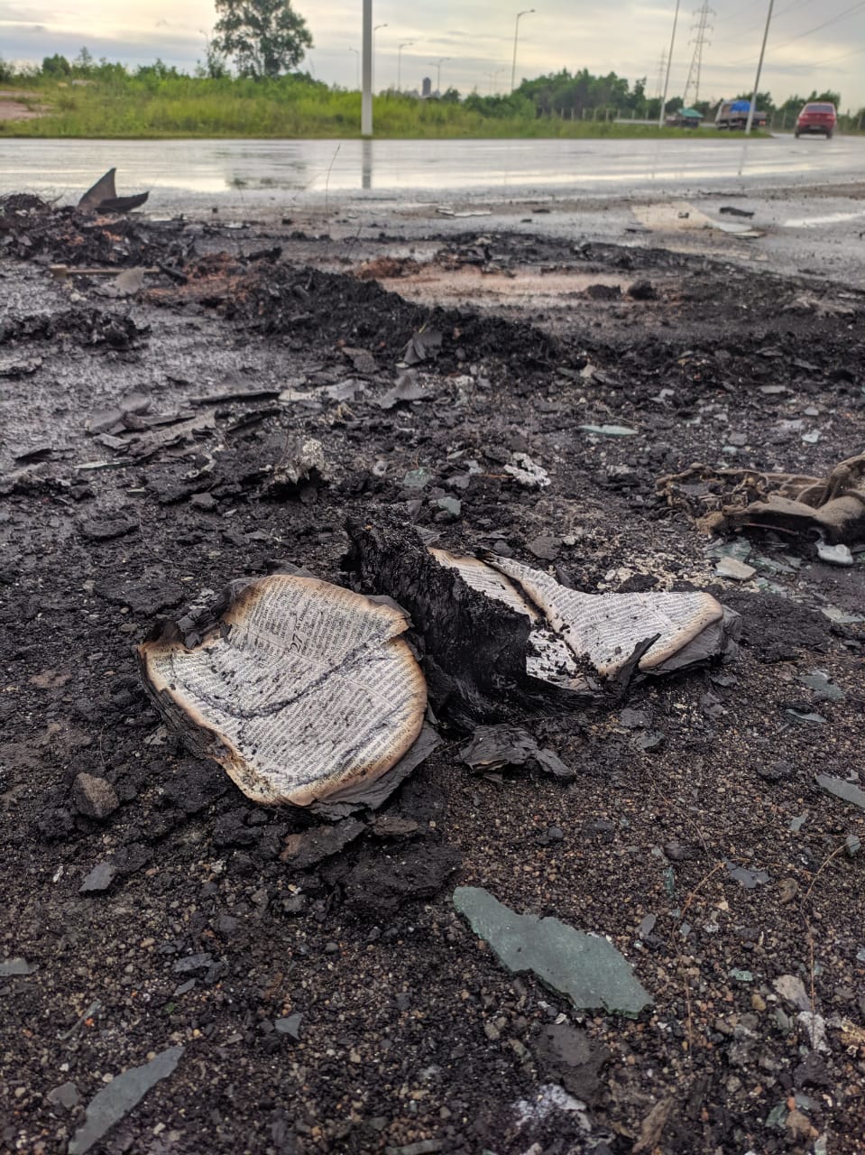 Enquanto ligava para o Ciodes, o representante comercial percebeu que o carro começou a pegar fogo (Foto: Júlia Afonso)