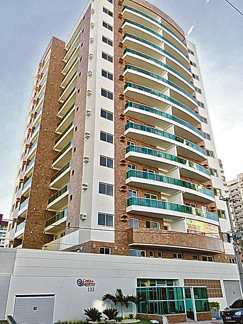 Costa de Itaparica tem apartamentos de um e de dois quartos e fica a duas quadras do mar, em Vila Velha (Foto: Divulgação / Pinheiro de Sá)