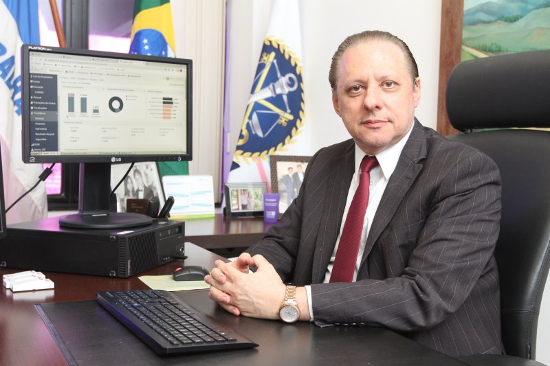 Domingos Taufner é conselheiro do Tribunal de Contas do Estado (TC-ES). (Foto: Beto Morais/AT)