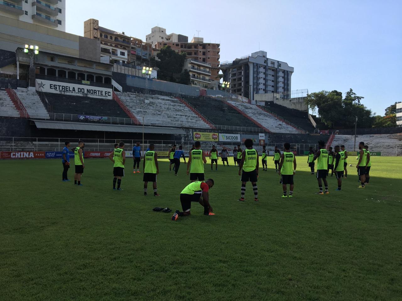 Estrela em treino no Sumaré, em Cachoeiro de Itapemirim (Foto: Divulgação/Estrela)
