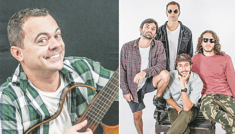 Beto Pinheiro toca nesta quinta-feira na orla de Mangue Seco e a banda Pura Vida se apresenta na Praça do Papa (Foto: Divulgação)