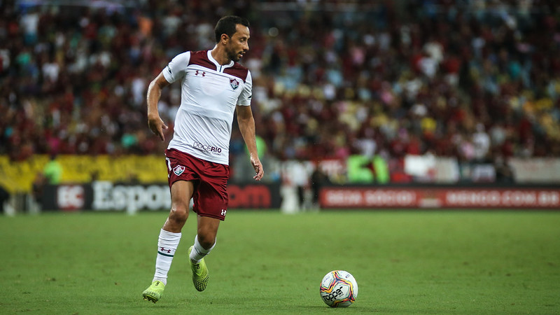 O camisa 77 do Flu garantiu os três pontos de sua equipe em lance de oportunismo e classe (Foto: Lucas Merçon/ Fluminense FC)