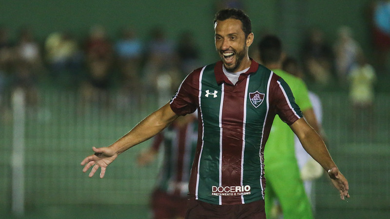 Nenê comemora o gol da partida (Foto: Lucas Merçon/ Fluminense FC)