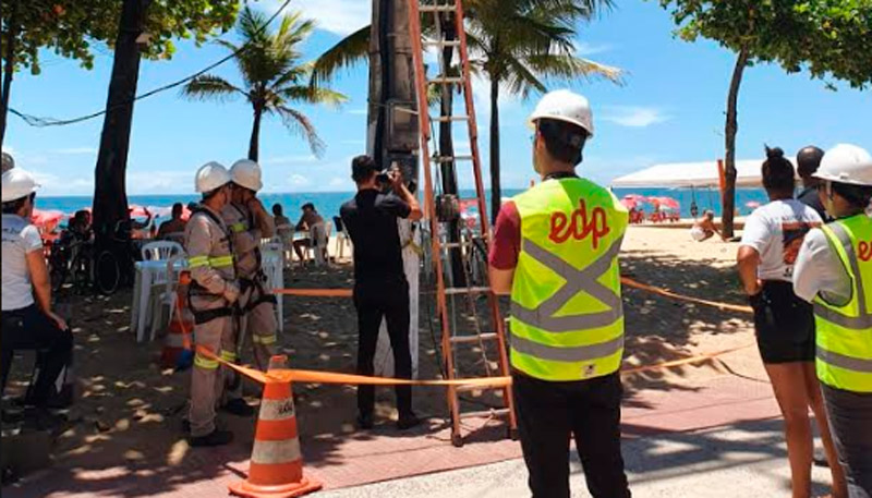 Flagrante foi registrado na manhã desta quarta-feira (Foto: Divulgação / EDP)