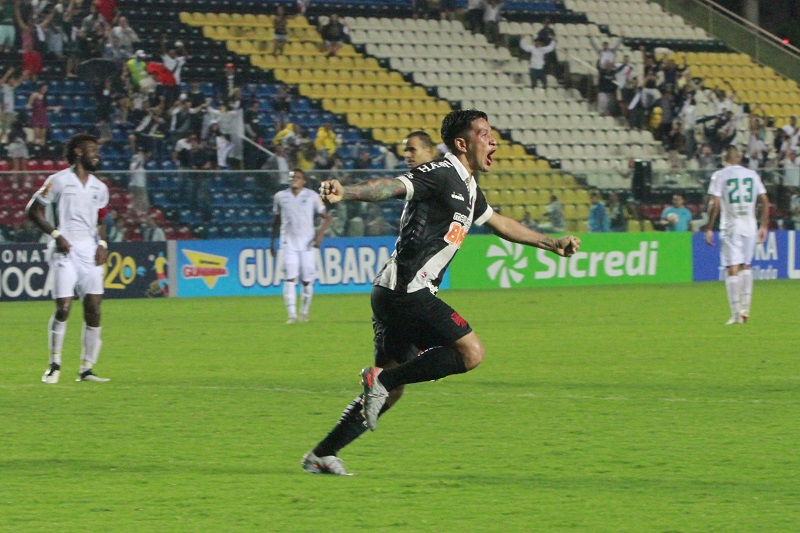 Germán Cano marcou o gol da vitória do Vasco contra o Boavista, no Kleber Andrade (Foto: Fábio Nunes/AT (25/01/20))
