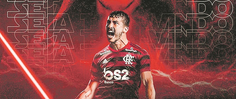 Gustavo Henrique, que estava no Santos, é zagueiro e tem 26 anos (Foto: Reprodução/Twitter)