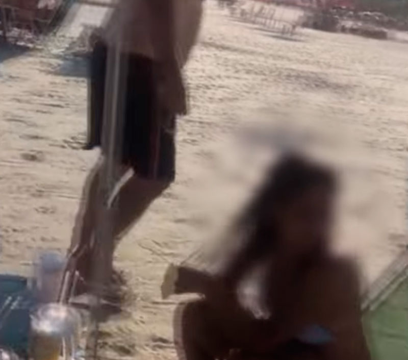 Marido foi localizado em praia de São Paulo (Foto: Reprodução / SBT)