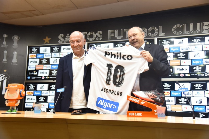 Jesualdo Ferreira foi apresentado no Santos (Foto: Ivan Storti/Santos FC)