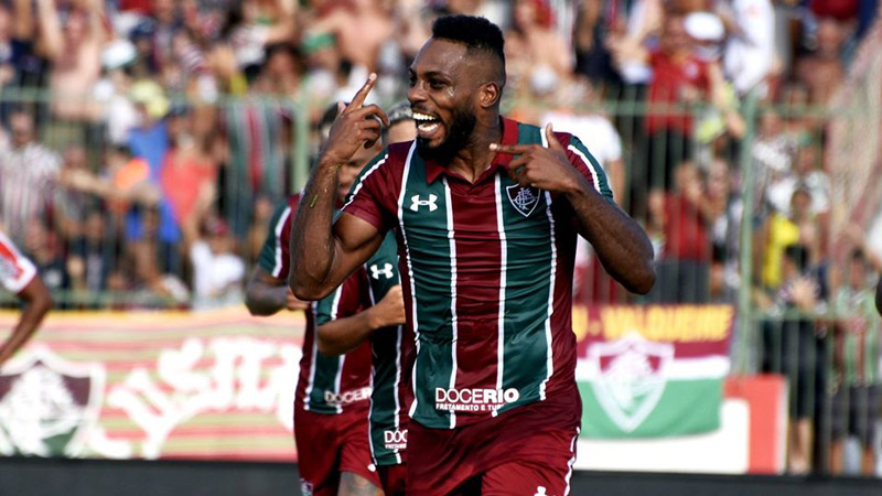 Zagueiro Luccas marcou dois gols contra o Bangu (Foto: Mailson Santana/FFC)
