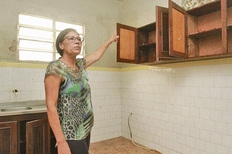 Marlene: R$ 500 mil de prejuízo (Foto: Redação Jornal A Tribuna)