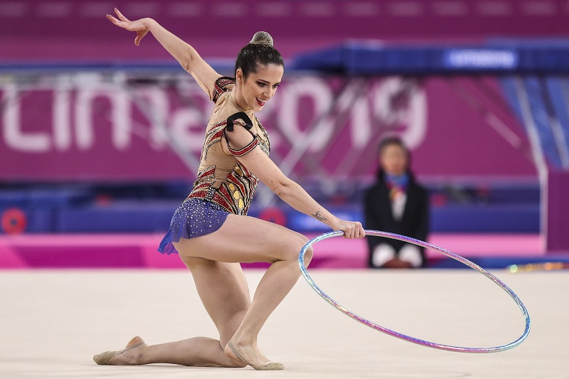 Natália Gaudio em ação no Pan de Lima, em 2019 (Foto: Wander Roberto/COB (02/08/19))