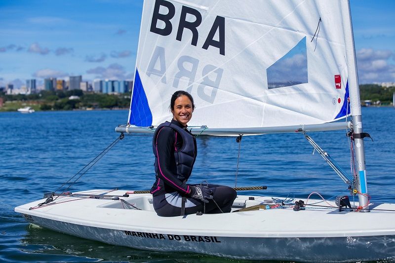 A capixaba Odile Ginaid voltou a ser campeã brasileira feminina na classe Laser Radial (Foto: André Silva)