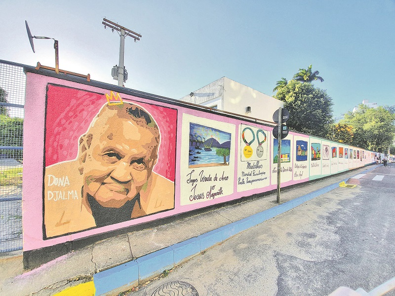 Cores & Valores, do grafiteiro Nico, no bairro Jesus de Nazareth. (Foto: Divulgação/ Prefeitura de Vitória)