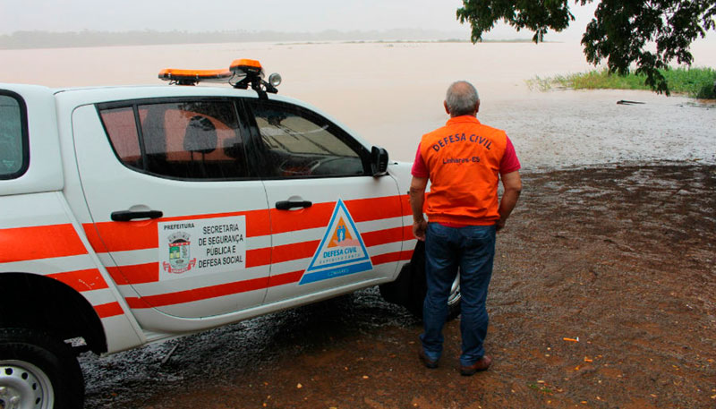 Defesa Civil monitora o Rio Doce após 94 milímetros de chuva nas últimas 24 horas (Foto: Divulgação / SECOM - PML)