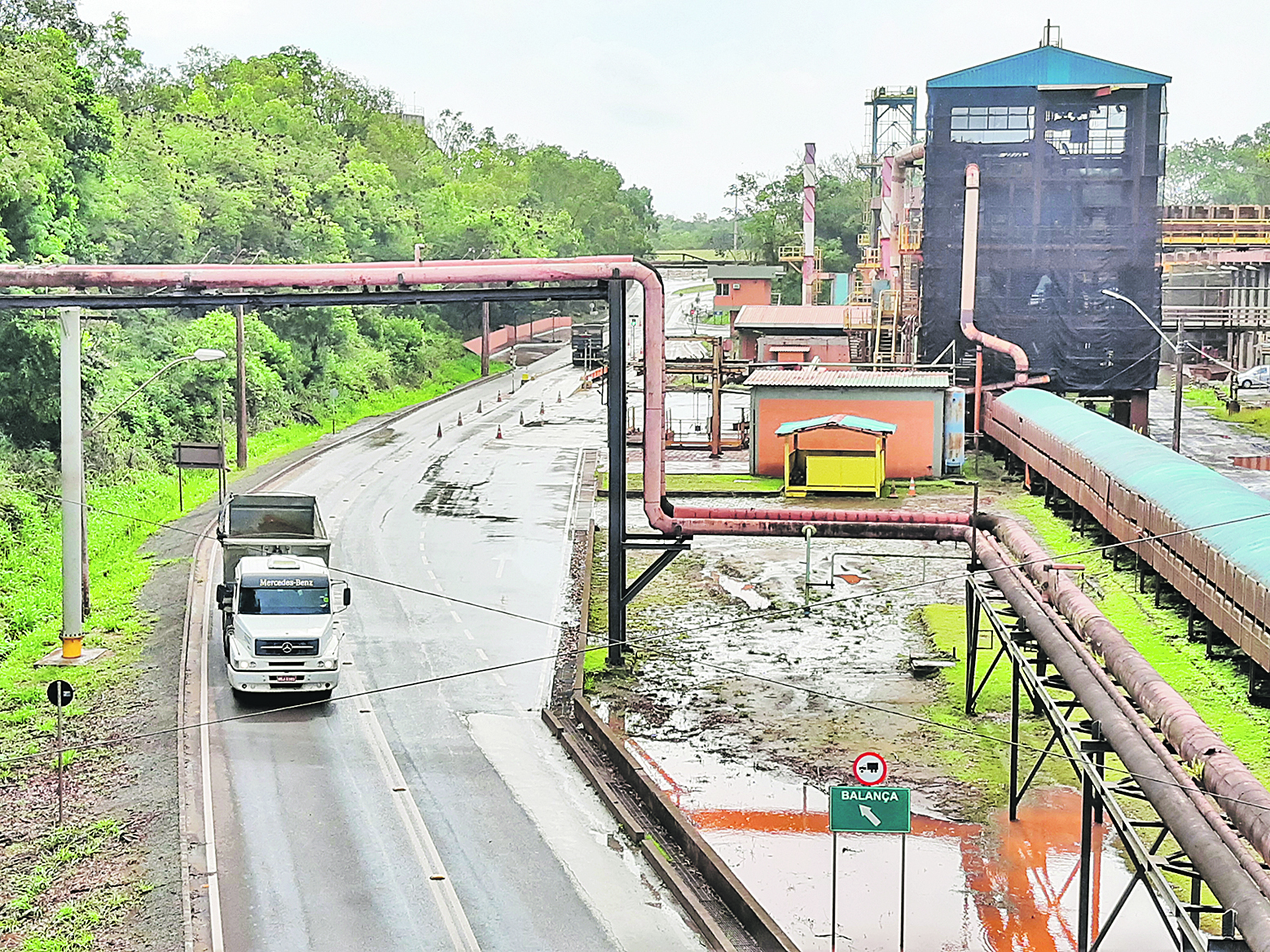 Instalações da Samarco em Ubu, no Sul do Estado. (Foto: Roberta Bourguignon — 17/11/2019)