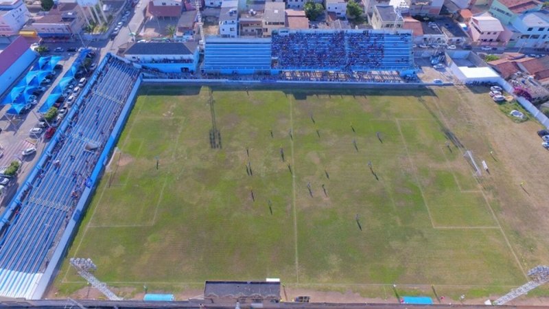 O estádio Sernamby vai receber São Mateus x Rio Branco, mas com torcida única (Foto: Divulgação/São Mateus)