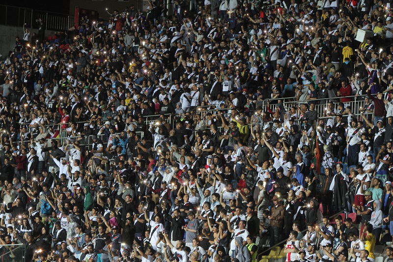 Torcida do Vasco marcou presença na última partida da equipe carioca no Kleber Andrade (Foto: Dayana Souza/AT (04/08/2019))