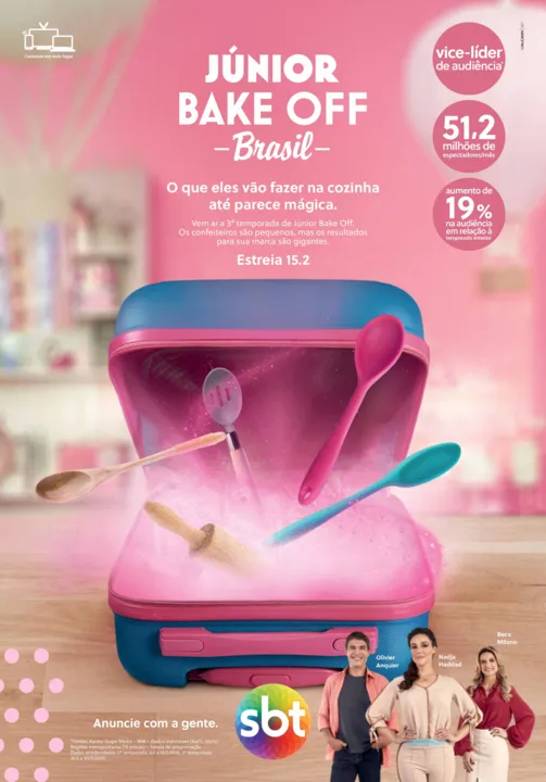 Imagem ilustrativa da imagem Junior Bake Off Brasil estreia dia 15