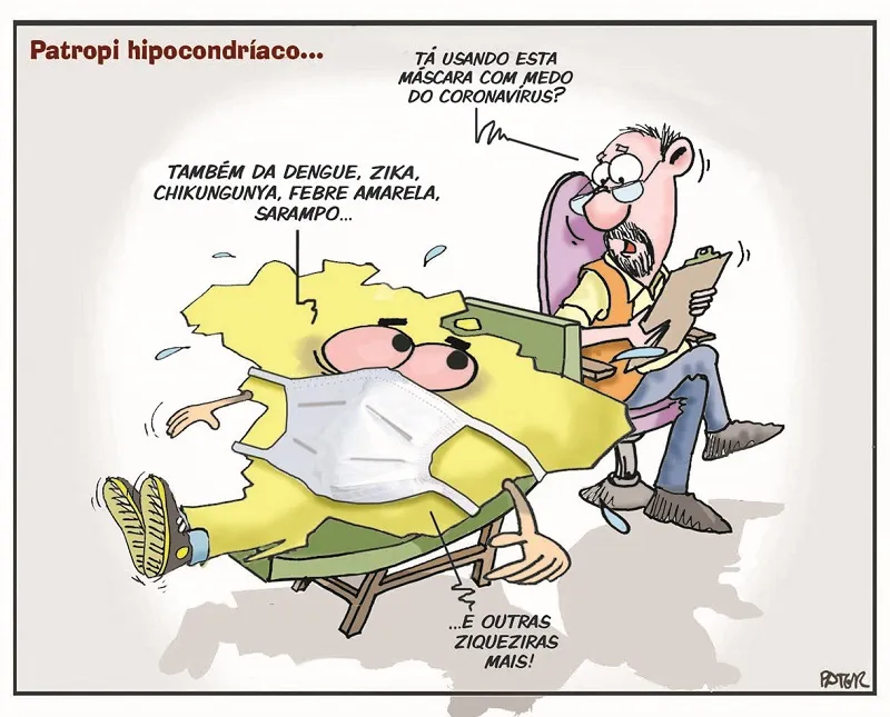 Imagem ilustrativa da imagem Doenças que preocupam os brasileiros na Charge do Dia