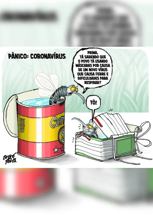 Imagem ilustrativa da imagem Coronavírus é o tema da Charge do Dia
