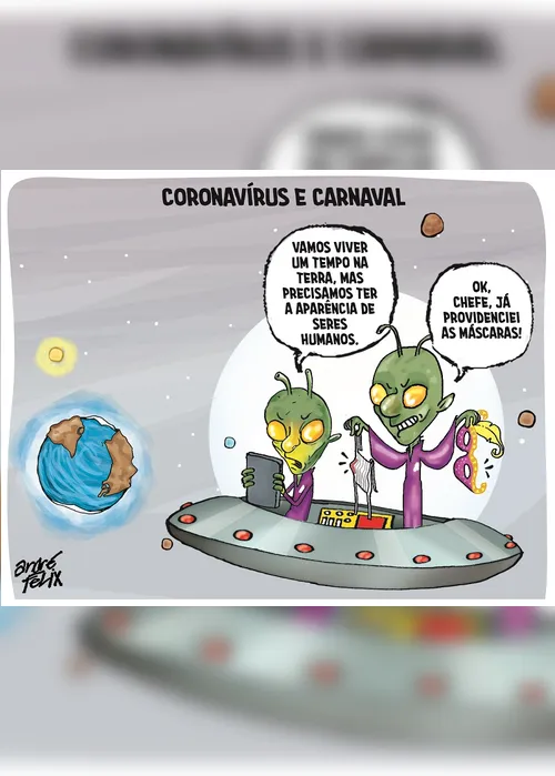 Imagem ilustrativa da imagem Coronavírus é o tema da Charge do Dia