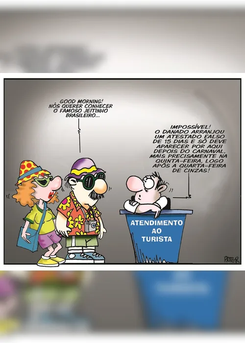 Imagem ilustrativa da imagem "Jeitinho brasileiro" é o tema da Charge do Dia
