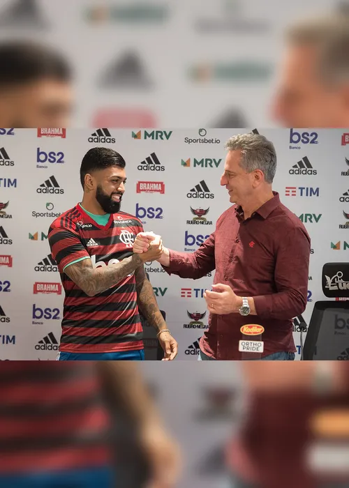 Imagem ilustrativa da imagem Comprado, Gabriel festeja permanência no Flamengo