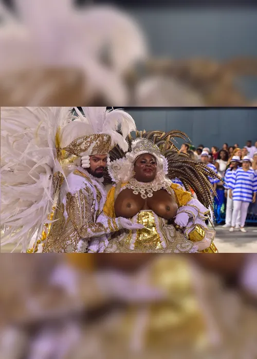 Imagem ilustrativa da imagem Jojo Todynho desfila com seios à mostra na Sapucaí