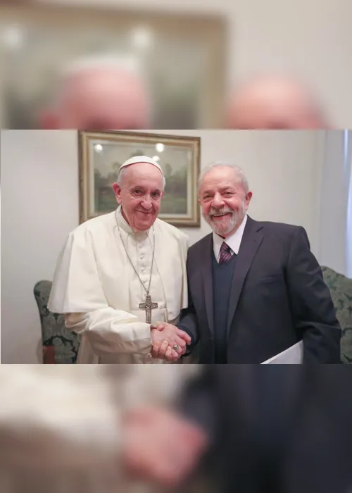 Imagem ilustrativa da imagem Lula e papa Francisco se encontram na Itália