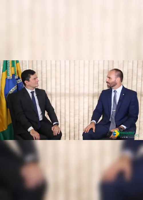 Imagem ilustrativa da imagem Em entrevista a filho de Bolsonaro, Moro critica documentário