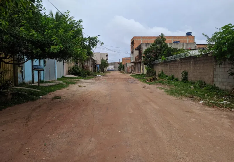 Rua onde jovens foram baleados em Riviera da Barra, Vila Velha