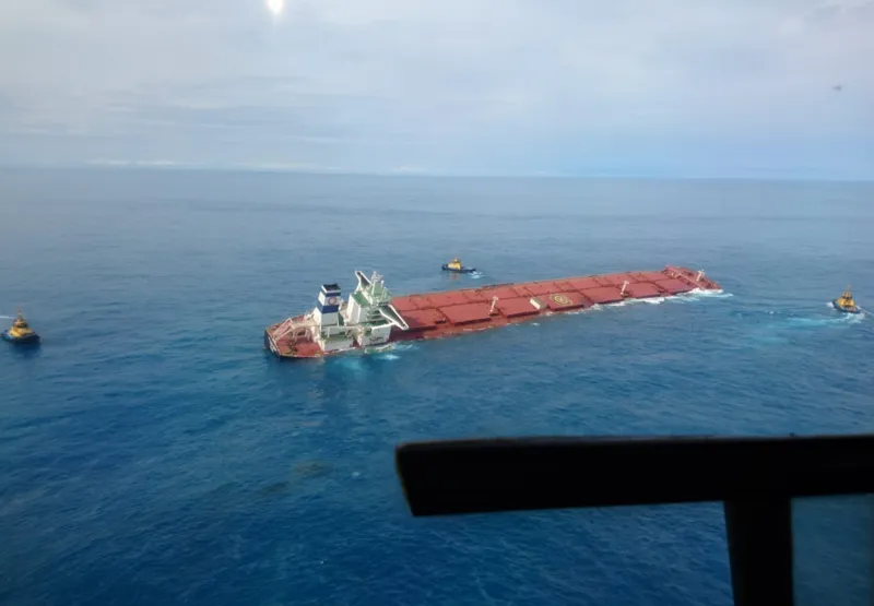 Navio MV Stellar Banner corre risco de afundar no Maranhão