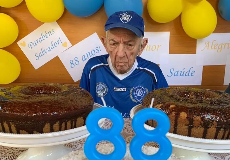 Salvador Costa em seu aniversário de 88 anos.
