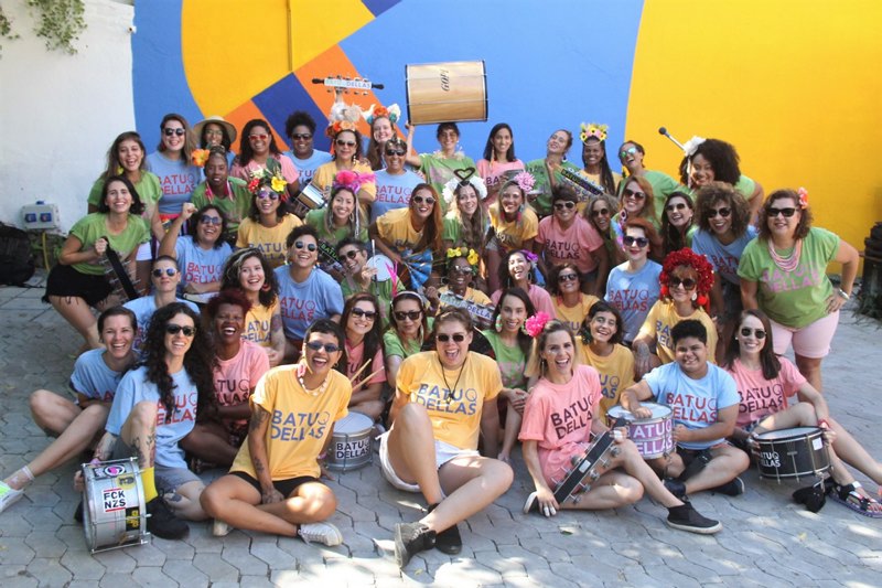 Bloco Batuqdellas vai agitar a festa no centro de Vitória na programação de hoje, a partir das 15 horas (Foto: Karina Loyola/ Divulgação)