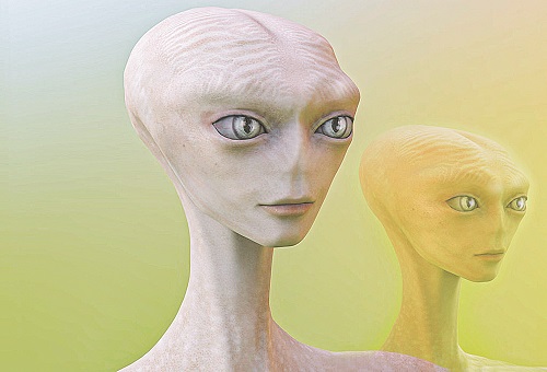 Ilustração: como seriam os ETs (Foto: Divulgação)