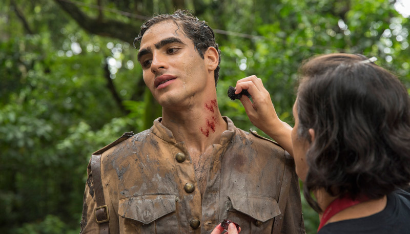 Burjack nos bastidores de gravação (Foto: Camilla Maia / TV Globo)
