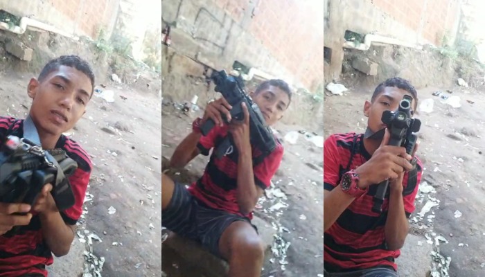 Caio Matheus Silva Santos, de 17 anos, era envolvido com o mundo do crime (Foto: Reprodução)