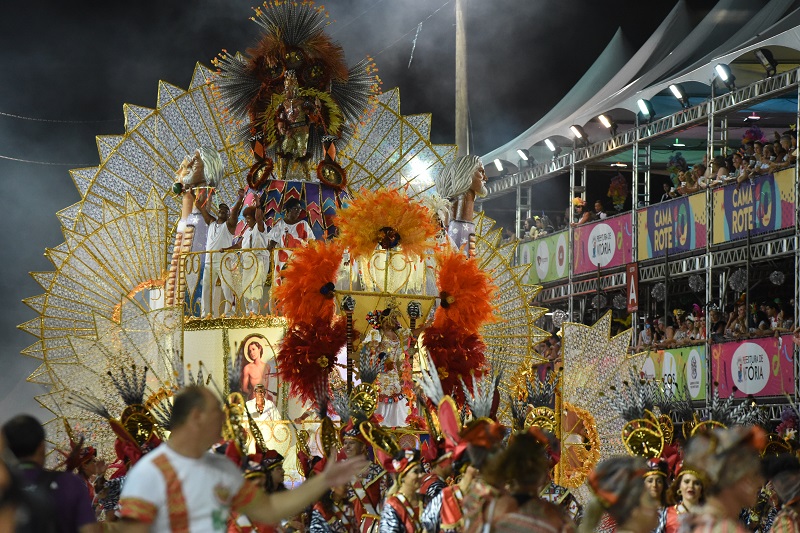 Jucutuquara no desfile do Carnaval de Vitória 2020 (Foto: Beto Morais/ AT/ 15/02/2020)