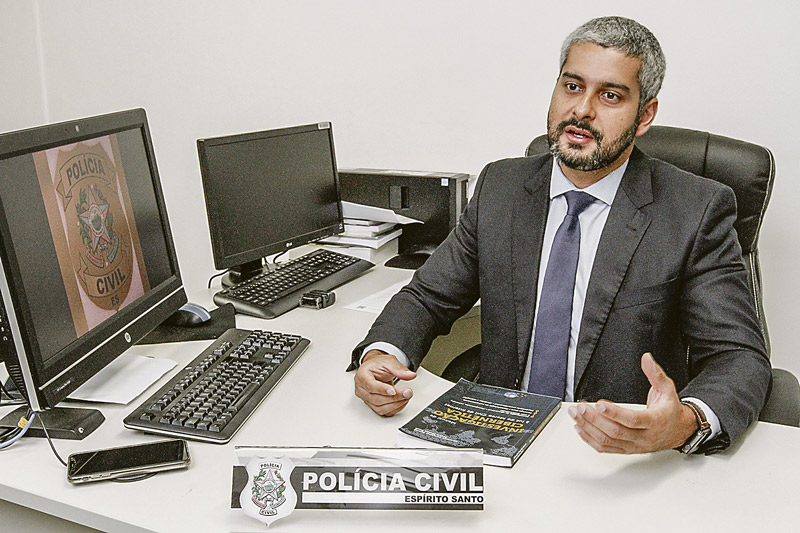 Delegado Breno Andrade: “Você não sabe quem está do outro lado da tela” (Foto: Leone Iglesias / AT - 02/04/2019)