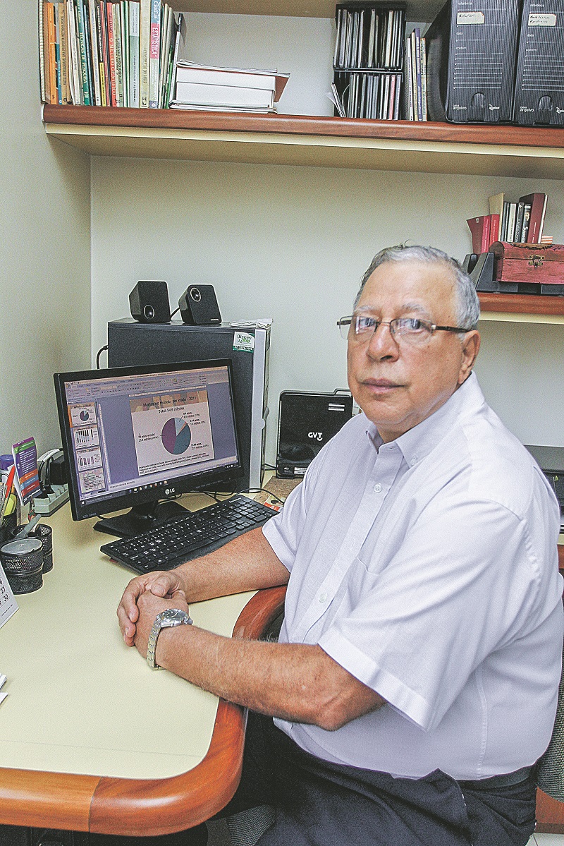 O economista Laudeir Frauches. (Foto: Antônio Moreira/Arquivo AT)