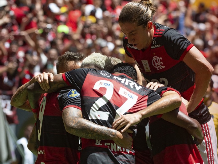 Flamengo Campeão da Supercopa do Brasil (Foto: Divulgação Twitter @flamengo)