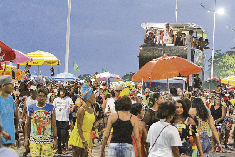 Folia em Jacaraípe: segurança (Foto: Thiago Coutinho / AT Arquivo - 06/03/2019)