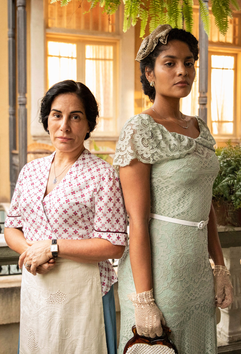 Glória Pires e Bárbara Reis (Foto: Victor Pollak / TV Globo)