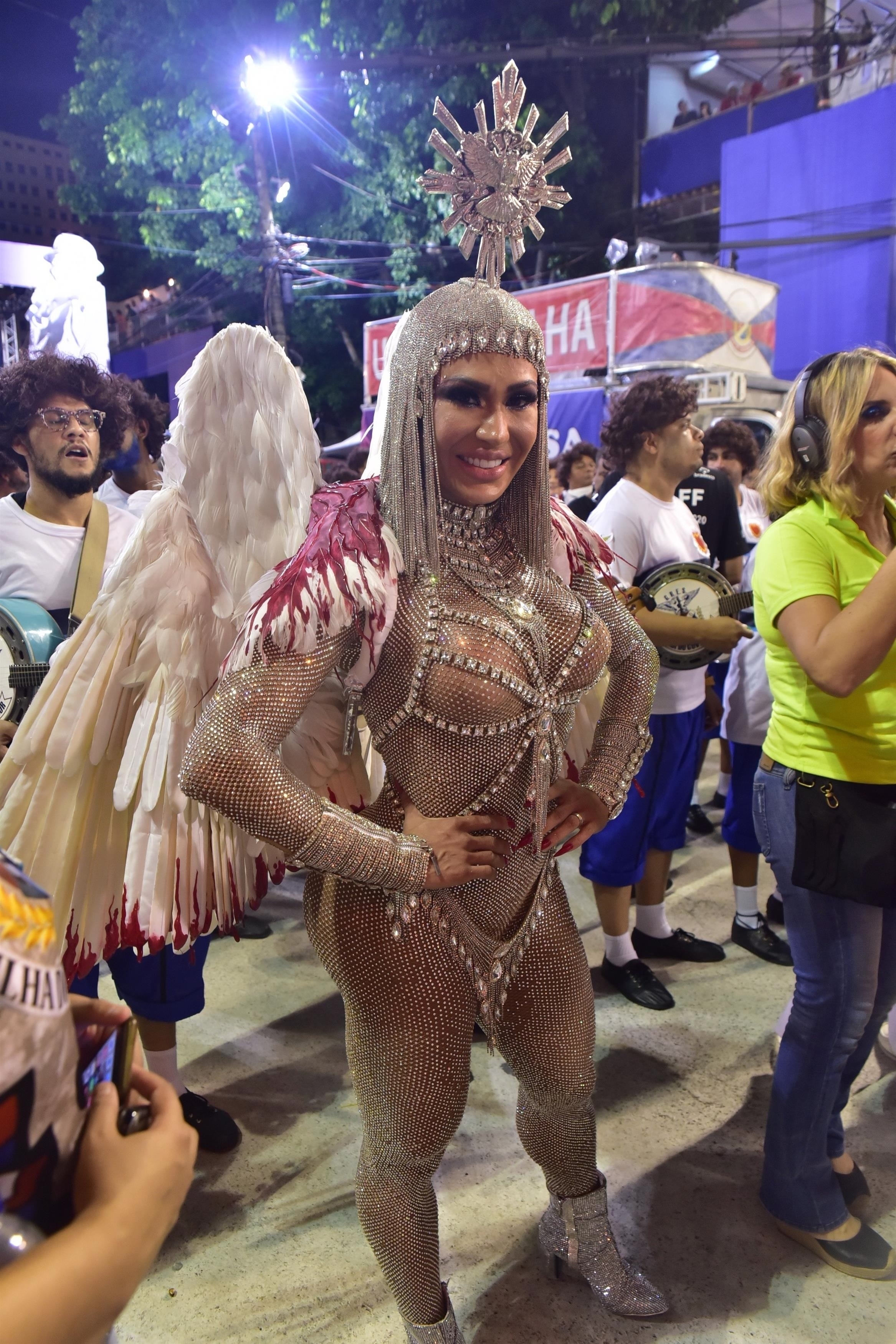 Gracyanne foi rainha de bateria da União da Ilha (Foto: Leo Franco/ AgNews)