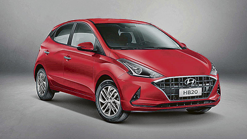 HB20 fecha a relação dos 10 carros mais vendidos no País, com 222.394 unidades comercializadas em 2019 (Foto: Assessoria Hyundai)